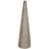 Northlight Beads And Glitter Christmas Cone Tree - 18" - Gold Finish