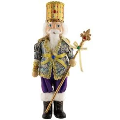 Northlight Nutcracker With Jeweled Scepter Christmas Figure - 16" Gold 11 Northlight Nutcracker With Jeweled Scepter Christmas Figure - 16" Gold -Northlight 388472982514576