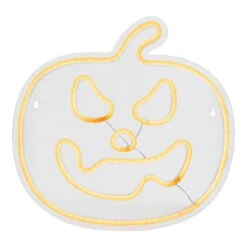 Northlight LED Jack-O-Lantern Neon Lighted Halloween Wall Or Window Decoration - 15" - Orange -Northlight 39486322871600