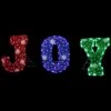Northlight 14" LED Lighted Traditional Colored 'Joy' Outdoor Christmas Decoration Red -Northlight 406119546207200