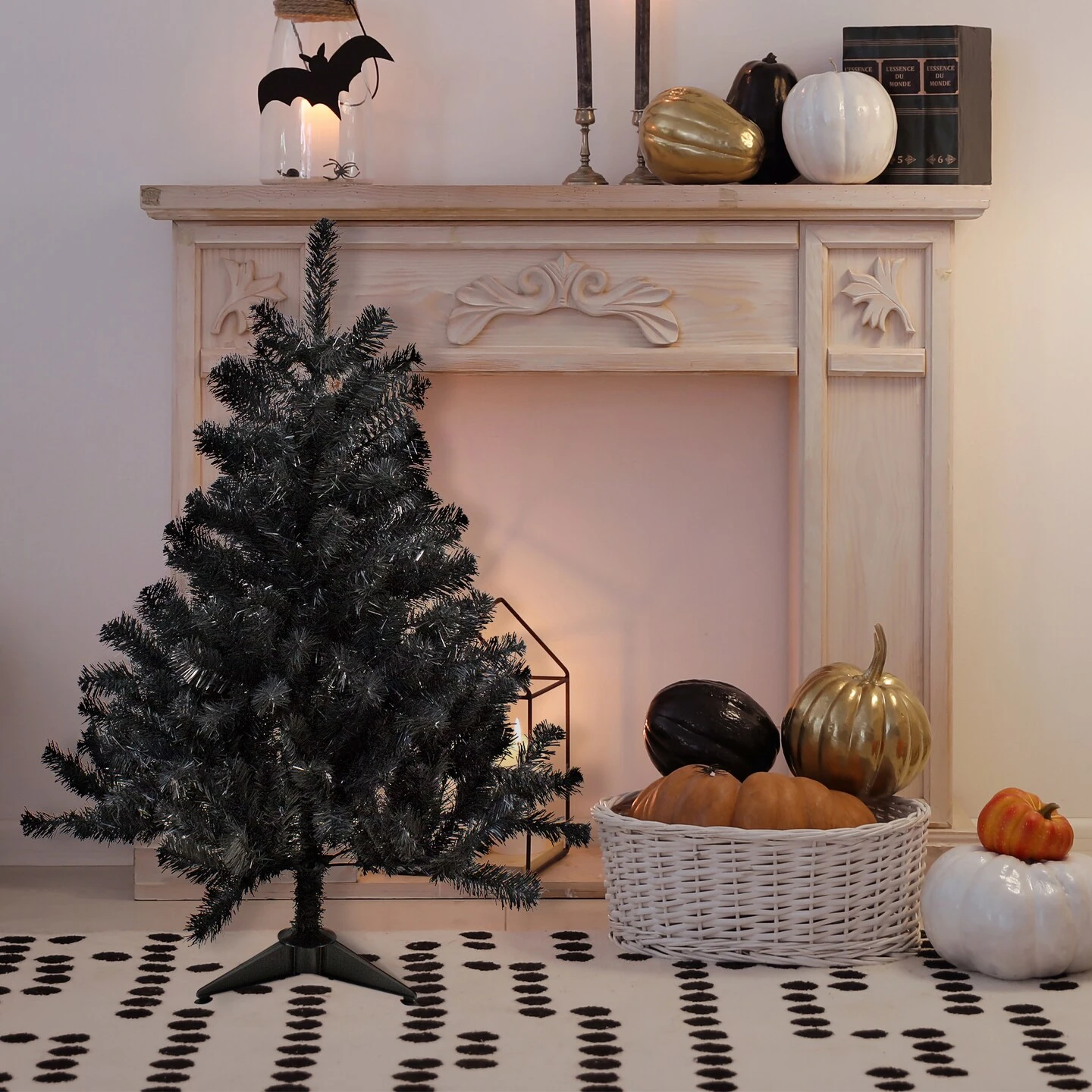 Northlight Full Colorado Spruce Artificial Halloween Tree - 4' - Black - Unlit 4 Northlight Full Colorado Spruce Artificial Halloween Tree - 4' - Black - Unlit - Image 2