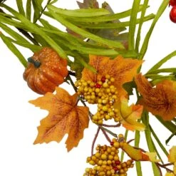 Northlight Mini Pumpkins And Berry Clusters Artificial Fall Harvest Garland - 5' X 10" - Green And Orange 10 Northlight Mini Pumpkins And Berry Clusters Artificial Fall Harvest Garland - 5' X 10" - Green And Orange -Northlight 413639838907360