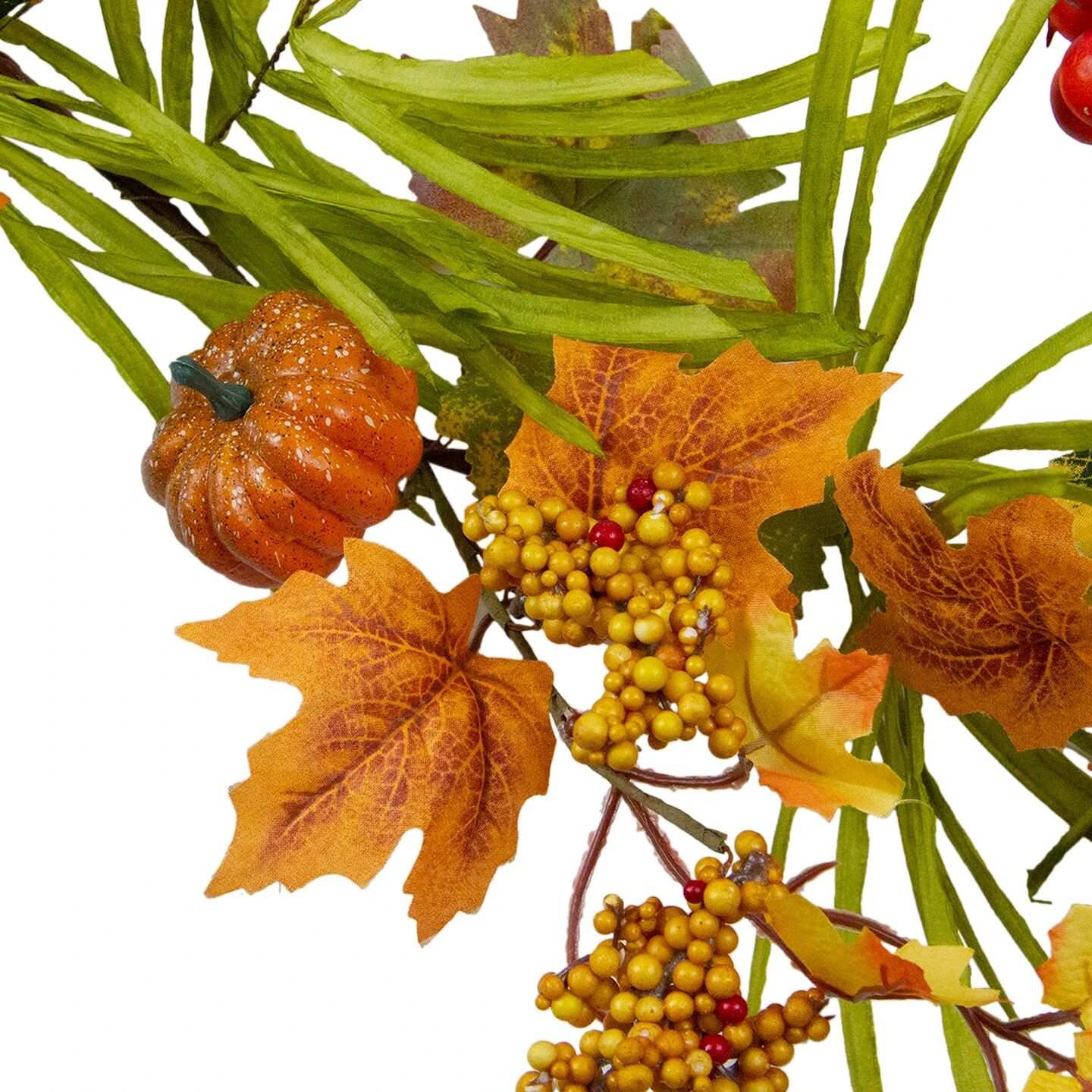 Northlight Mini Pumpkins And Berry Clusters Artificial Fall Harvest Garland - 5' X 10" - Green And Orange 6 Northlight Mini Pumpkins And Berry Clusters Artificial Fall Harvest Garland - 5' X 10" - Green And Orange - Image 4