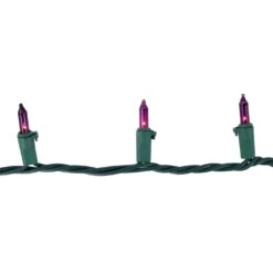 Northlight Mini Incandescent Christmas Lights - Purple - 10' Green Wire - 50ct 13 Northlight Mini Incandescent Christmas Lights - Purple - 10' Green Wire - 50ct -Northlight 413640761654240