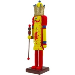 Northlight 14" Tootsie Roll Sugar Daddy Wooden Christmas Nutcracker Figure Yellow 11 Northlight 14" Tootsie Roll Sugar Daddy Wooden Christmas Nutcracker Figure Yellow -Northlight 413641059449824