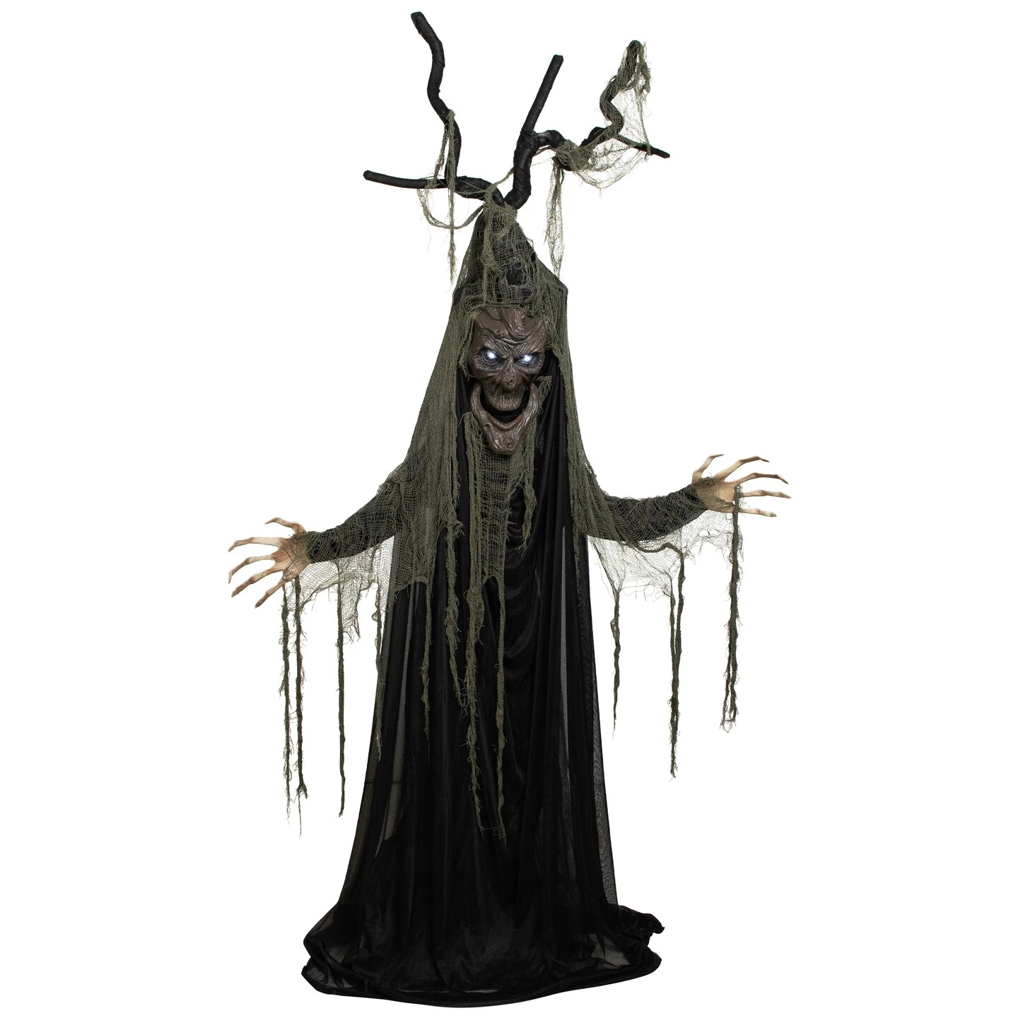 Northlight LED Lighted And Animated Tree Man Halloween Decoration - 7' Black 5 Northlight LED Lighted And Animated Tree Man Halloween Decoration - 7' Black - Image 3