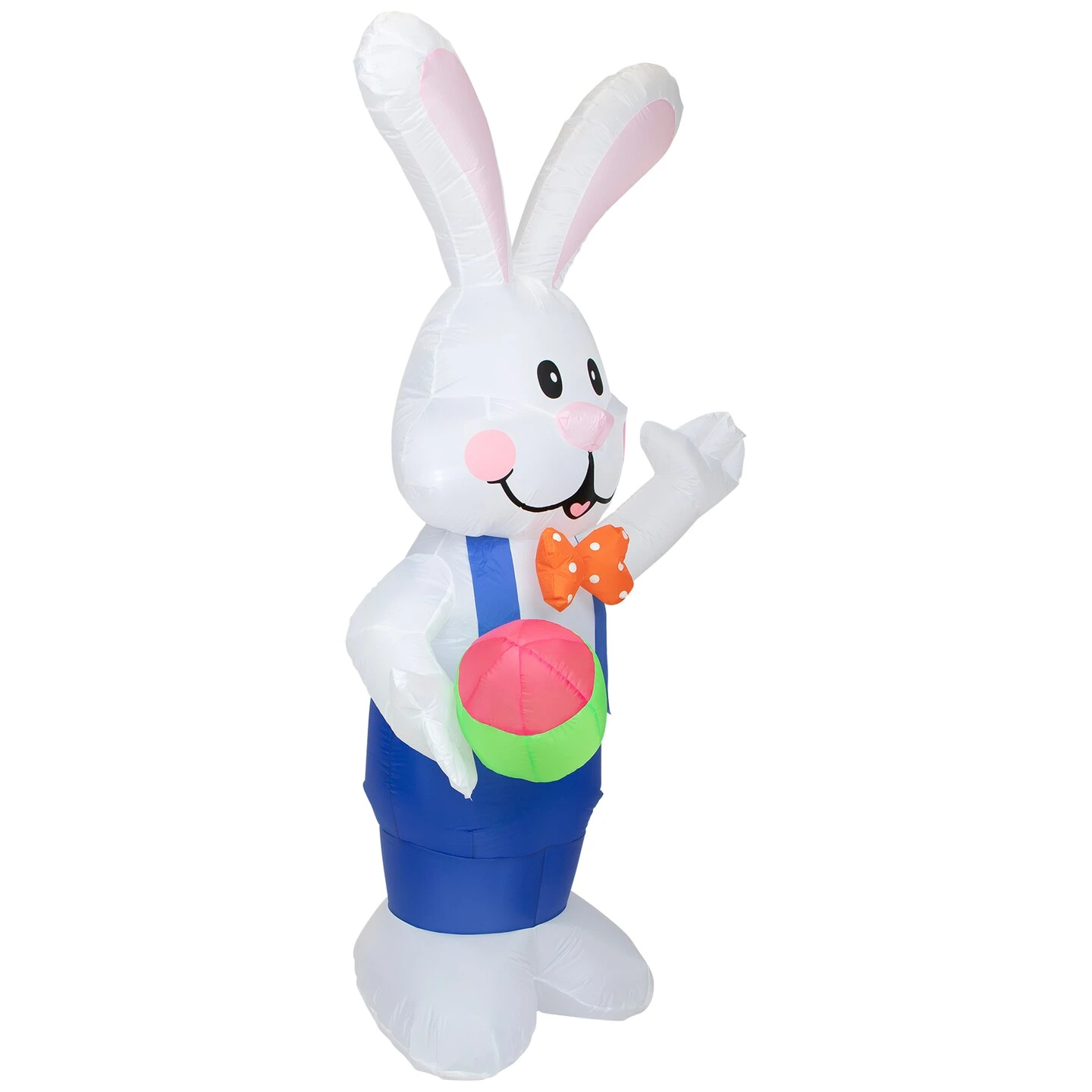 Northlight Inflatable Lighted Standing Easter Bunny With Egg Outdoor Decoration - 7' White 7 Northlight Inflatable Lighted Standing Easter Bunny With Egg Outdoor Decoration - 7' White - Image 5