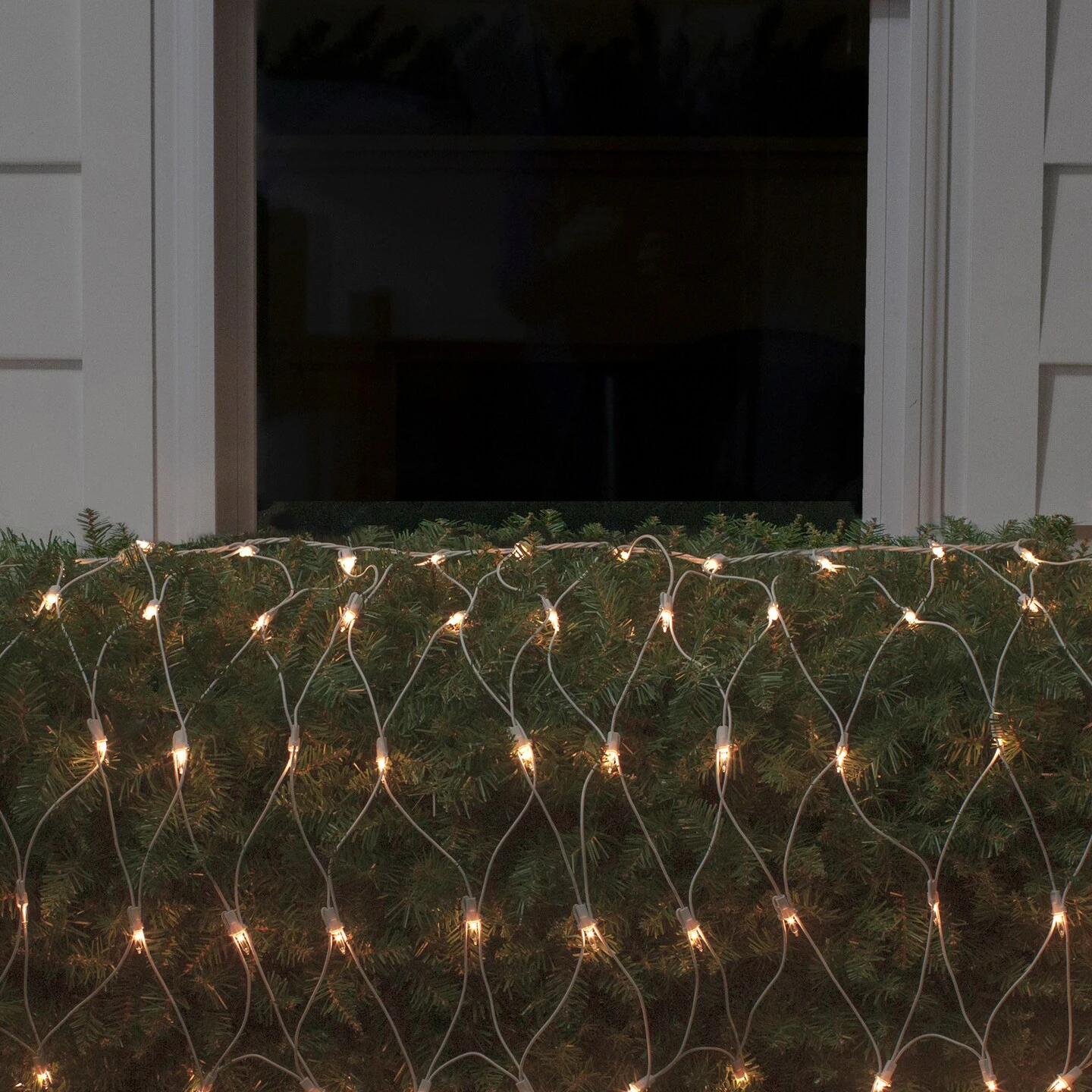Northlight Mini Net Style Column Wrap Christmas Lights - 2' X 8' - Clear - White Wire 6 Northlight Mini Net Style Column Wrap Christmas Lights - 2' X 8' - Clear - White Wire - Image 4