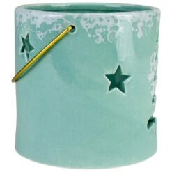 Northlight Pine Tree And Star Cutout Tea Light Christmas Candle Holder - 4.25" - Green -Northlight 424869581898976
