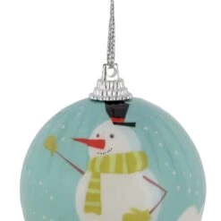 Northlight Snowmen Decoupage Christmas Ball Ornaments - 2.25" (60mm) - 14ct Blue 14 Northlight Snowmen Decoupage Christmas Ball Ornaments - 2.25" (60mm) - 14ct Blue -Northlight 424870395593952