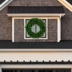 Northlight Pre-Lit Royal Oregon Pine Artificial Christmas Wreath - 48" - Clear Lights Green 13 Northlight Pre-Lit Royal Oregon Pine Artificial Christmas Wreath - 48" - Clear Lights Green -Northlight 43600749116384