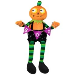 Northlight Jack O Lantern Halloween Decoration With Boo Banner- 14" Multi -Northlight 445158127462320