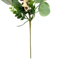 Northlight 19" Eucalyptus Leaf And White Berry Floral Spring Pick Green -Northlight 45151269456944