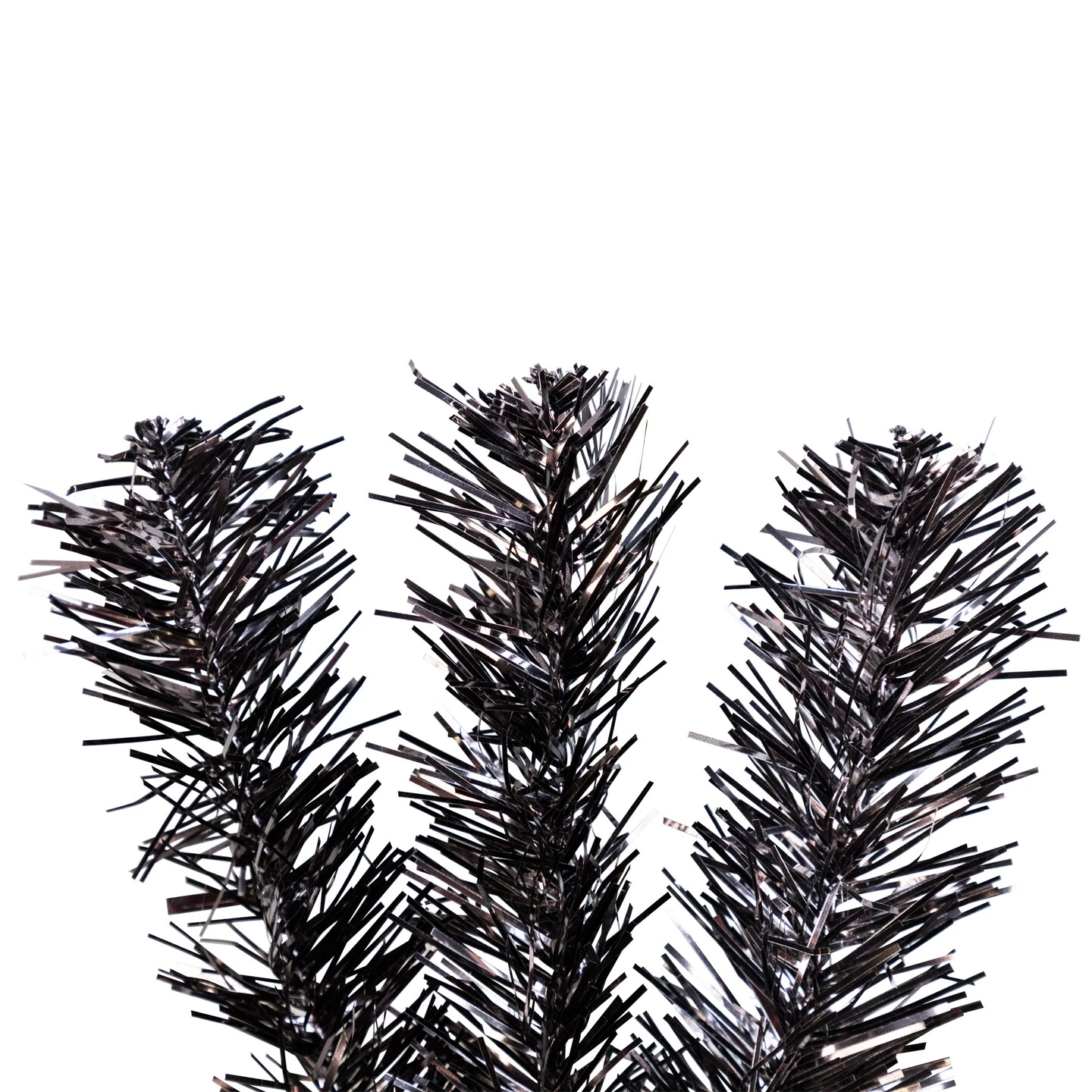 Northlight Artificial Tinsel Halloween Tree - 9' - Black - Unlit 7 Northlight Artificial Tinsel Halloween Tree - 9' - Black - Unlit - Image 5