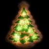 Northlight Lighted Holographic Christmas Tree Window Silhouette - 12.5" - Clear Lights Green -Northlight 4611710229291592656