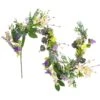 Northlight Daisy And Mixed Foliage Floral Spring Garland - 5' - Purple Green