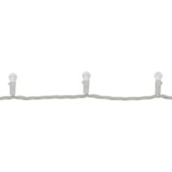 Northlight LED G12 Berry Christmas Lights - Pure White - 16' White Wire - 50ct -Northlight 4611712249139117072