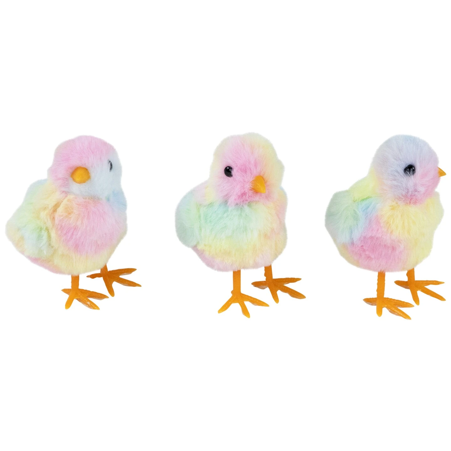 Northlight Plush Tie Dye Easter Chick Figurines - 4.25" - Set Of 3 Multi 7 Northlight Plush Tie Dye Easter Chick Figurines - 4.25" - Set Of 3 Multi - Image 5