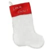 Northlight 20" White And Red Shadow Velveteen Cuff Christmas Stocking -Northlight 4611714696074879648