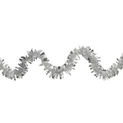 Northlight Boa Wide Cut Tinsel Commercial Christmas Garland - 50' X 3" - Silver - Unlit 11 Northlight Boa Wide Cut Tinsel Commercial Christmas Garland - 50' X 3" - Silver - Unlit -Northlight 4611714696862360224 2
