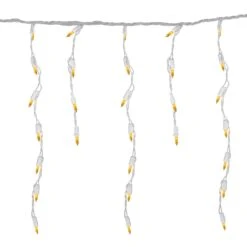 Northlight Mini Incandescent Icicle Christmas Lights - Opaque Gold - 3.5' White Wire - 100ct 10 Northlight Mini Incandescent Icicle Christmas Lights - Opaque Gold - 3.5' White Wire - 100ct -Northlight 4611714697655476896