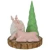 Northlight Reindeer With Tree And Pine Cone Christmas Taper Candle Holder - 6" Pink 2 Northlight Reindeer With Tree And Pine Cone Christmas Taper Candle Holder - 6" Pink -Northlight 4611714697931907744