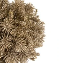 Northlight Glitter Pine Christmas Ball Ornament - 6" - Gold 14 Northlight Glitter Pine Christmas Ball Ornament - 6" - Gold -Northlight 4611714697939247776