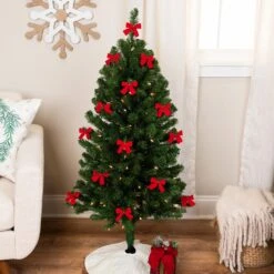 Northlight Mini Velveteen Christmas Bow Decorations - 3" - Red - Pack Of 14 11 Northlight Mini Velveteen Christmas Bow Decorations - 3" - Red - Pack Of 14 -Northlight 4611715809451014192 1