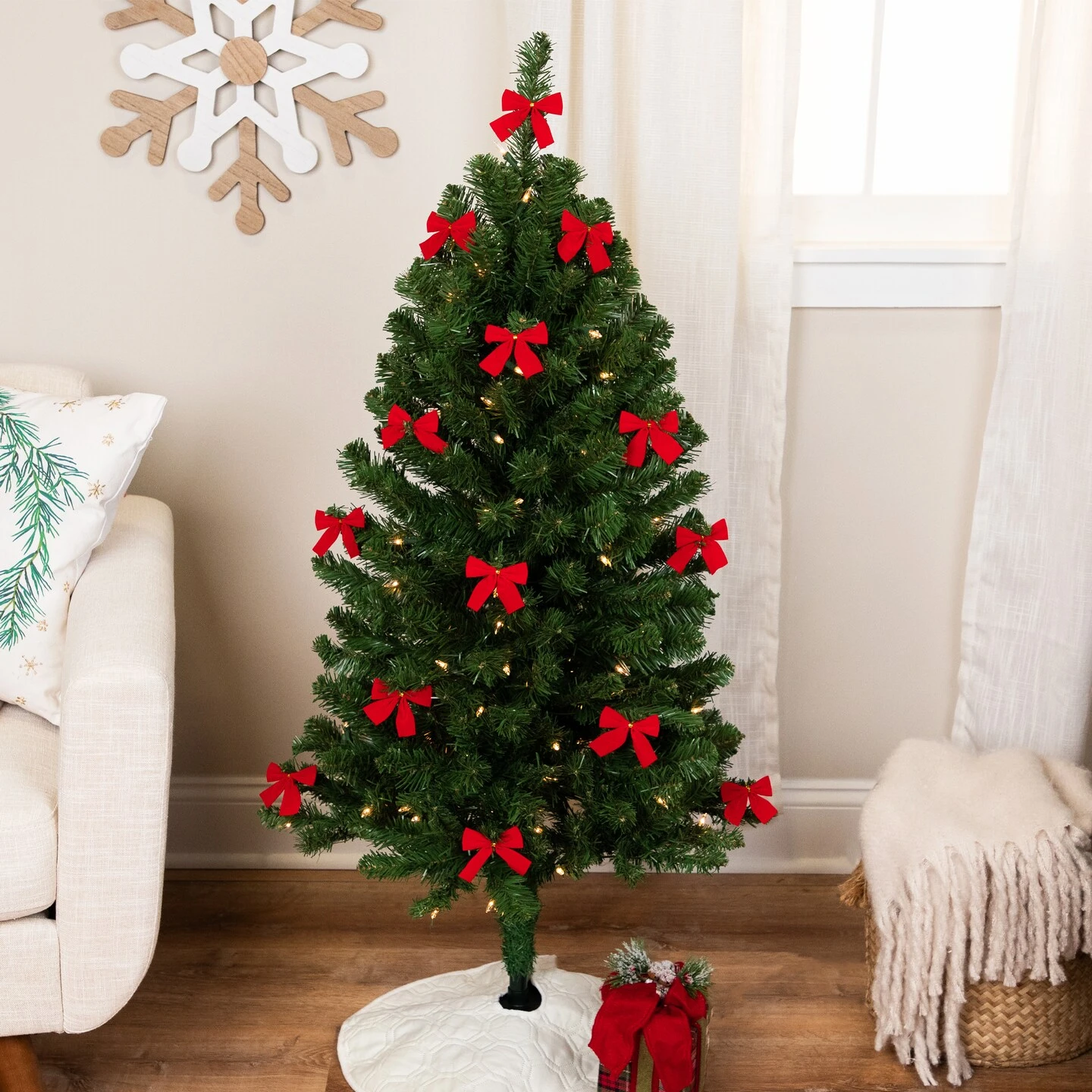 Northlight Mini Velveteen Christmas Bow Decorations - 3" - Red - Pack Of 14 3 Northlight Mini Velveteen Christmas Bow Decorations - 3" - Red - Pack Of 14