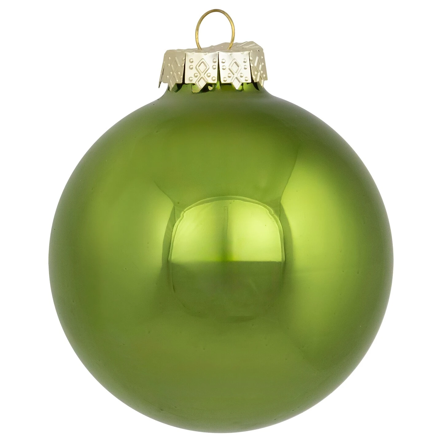Northlight 2-Finish Glass Christmas Ball Ornaments - 3.25" (80mm) - Kiwi Green - 6ct 8 Northlight 2-Finish Glass Christmas Ball Ornaments - 3.25" (80mm) - Kiwi Green - 6ct - Image 6