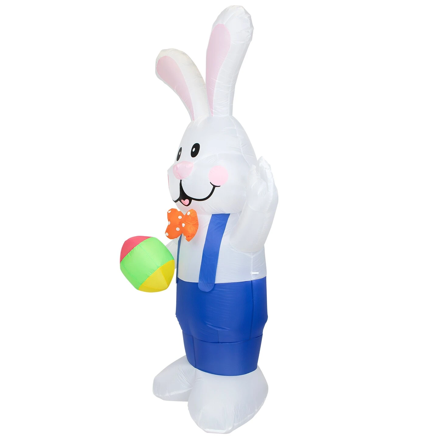 Northlight Inflatable Lighted Standing Easter Bunny With Egg Outdoor Decoration - 7' White 8 Northlight Inflatable Lighted Standing Easter Bunny With Egg Outdoor Decoration - 7' White - Image 6
