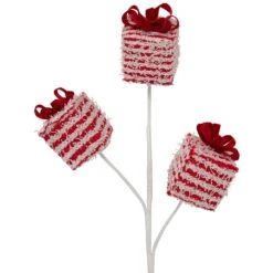 Northlight 26" Candy Cane Gift Boxes Decorative Christmas Spray Red -Northlight 4611742232242701536