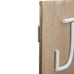 Northlight 23.75" Vertical Beige Wooden Joy Christmas Sign With Santa's Belt -Northlight 4611742232905598176