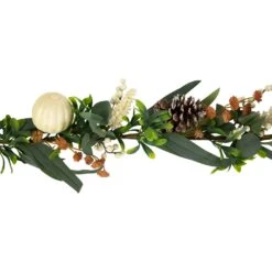 Northlight 5' X 6" Green Gourds And Foliage Artificial Fall Harvest Garland - Unlit -Northlight 4611747774036818912