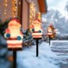 Northlight Lighted Santa Claus Christmas Pathway Markers - 16" - Set Of 4 Red 1 Northlight Lighted Santa Claus Christmas Pathway Markers - 16" - Set Of 4 Red -Northlight 4611785755133046832