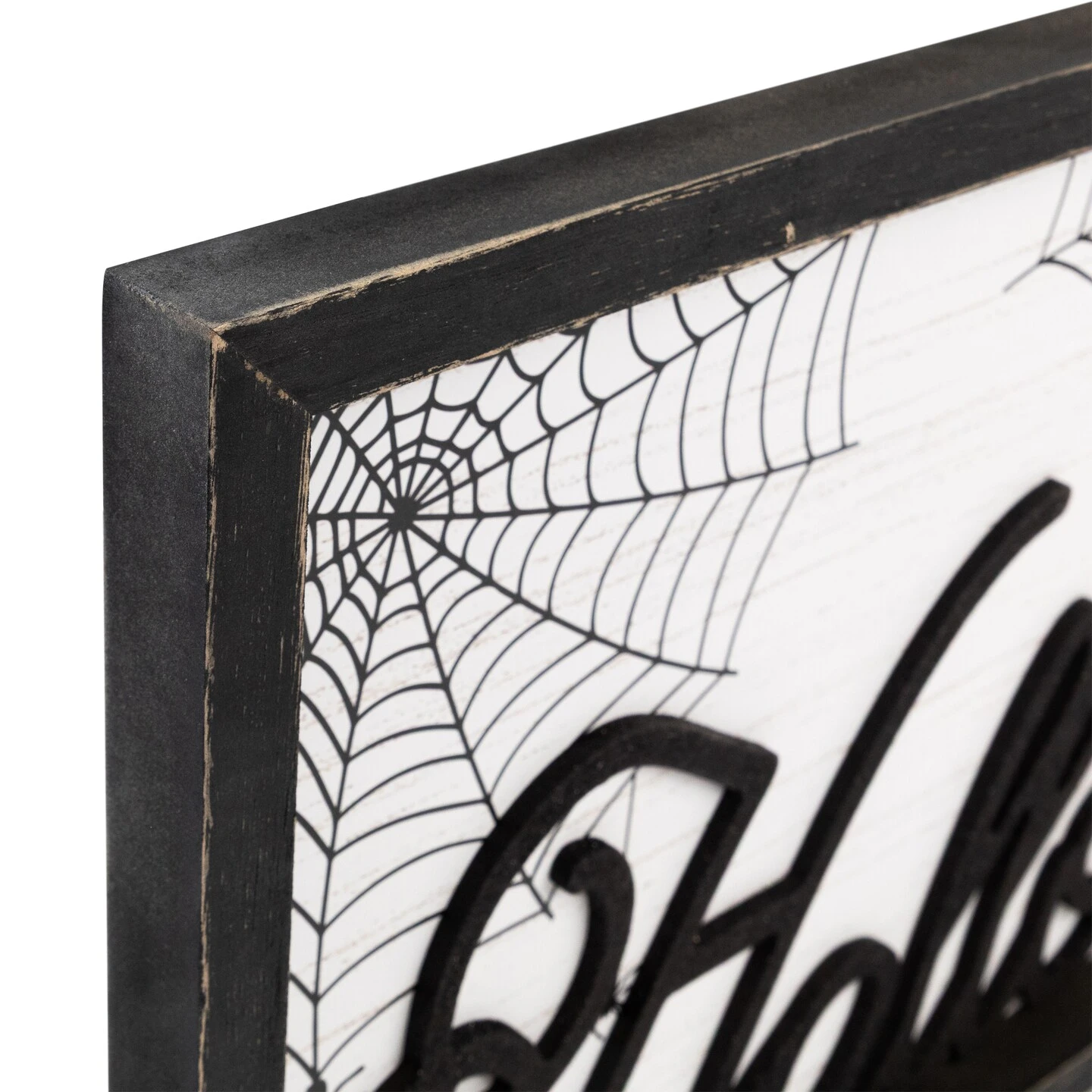 Northlight Framed "Happy Halloween" Spider Web Wall Sign - 23.5" Black 8 Northlight Framed "Happy Halloween" Spider Web Wall Sign - 23.5" Black - Image 6