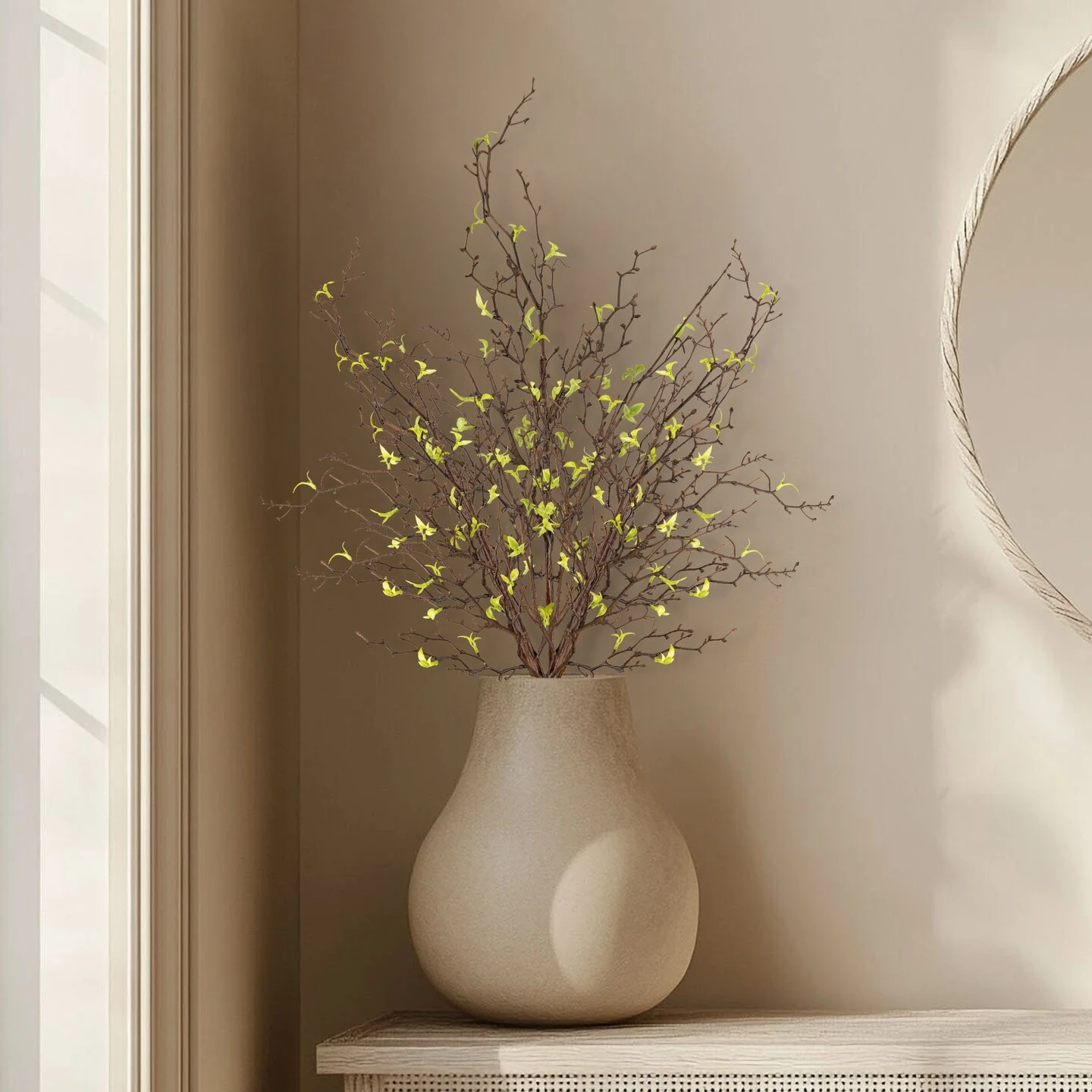 Northlight Curly Willow Artificial Sprays - 34" - Green - Set Of 4 10 Northlight Curly Willow Artificial Sprays - 34" - Green - Set Of 4 - Image 8