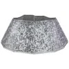 Northlight 26" Silver Sequins Hexagonal Christmas Tree Collar -Northlight 4611827512715326176