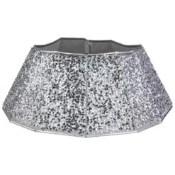 Northlight 26" Silver Sequins Hexagonal Christmas Tree Collar 17 Northlight 26" Silver Sequins Hexagonal Christmas Tree Collar -Northlight 4611827512715326176 2