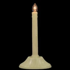 Northlight Single Light Window Candle On Oval Base - 9.5" - Cream Ivory -Northlight 4611832245322138848