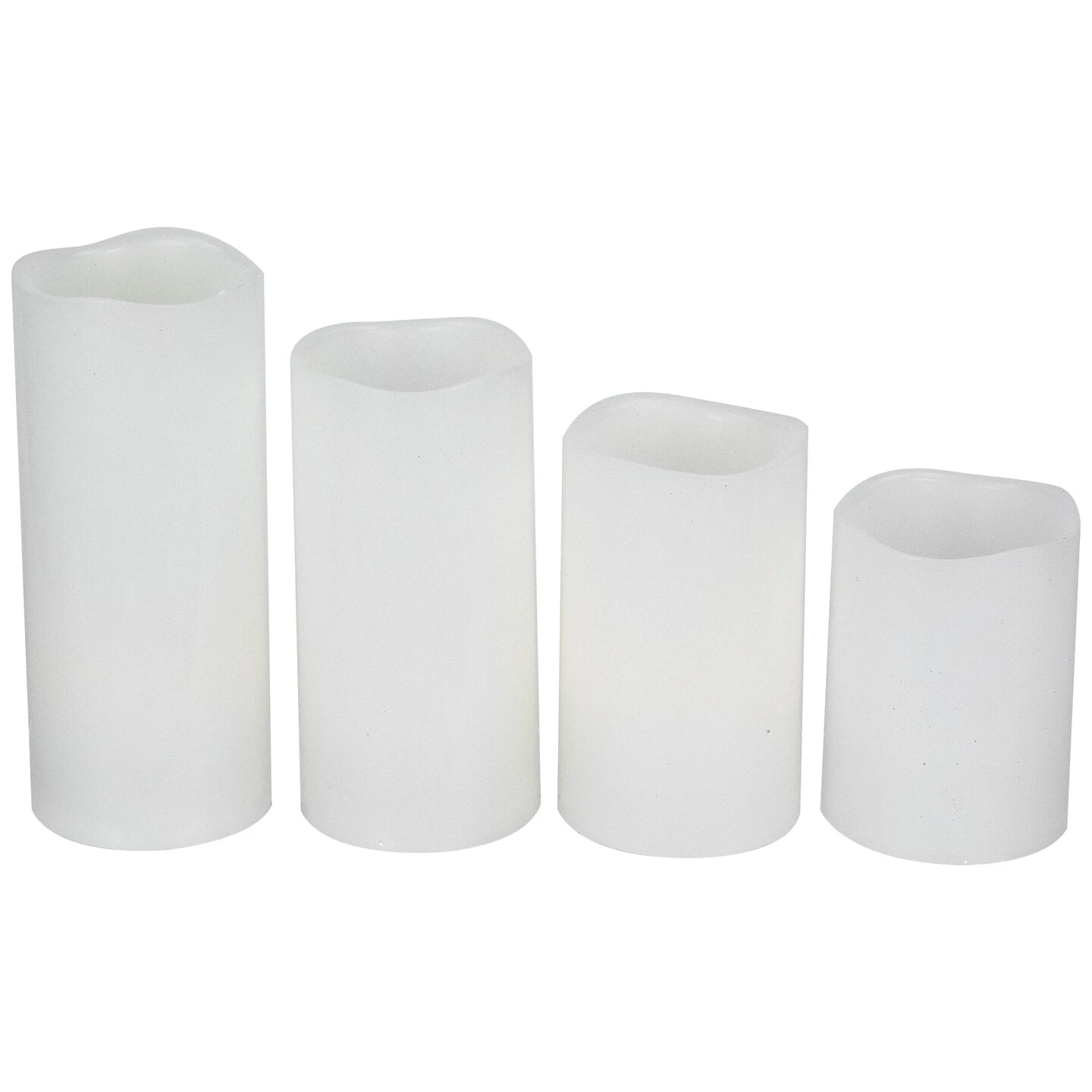 Northlight LED Flameless Flickering Solid Wax Pillar Candles - 7" - White - Set Of 4 8 Northlight LED Flameless Flickering Solid Wax Pillar Candles - 7" - White - Set Of 4 - Image 6