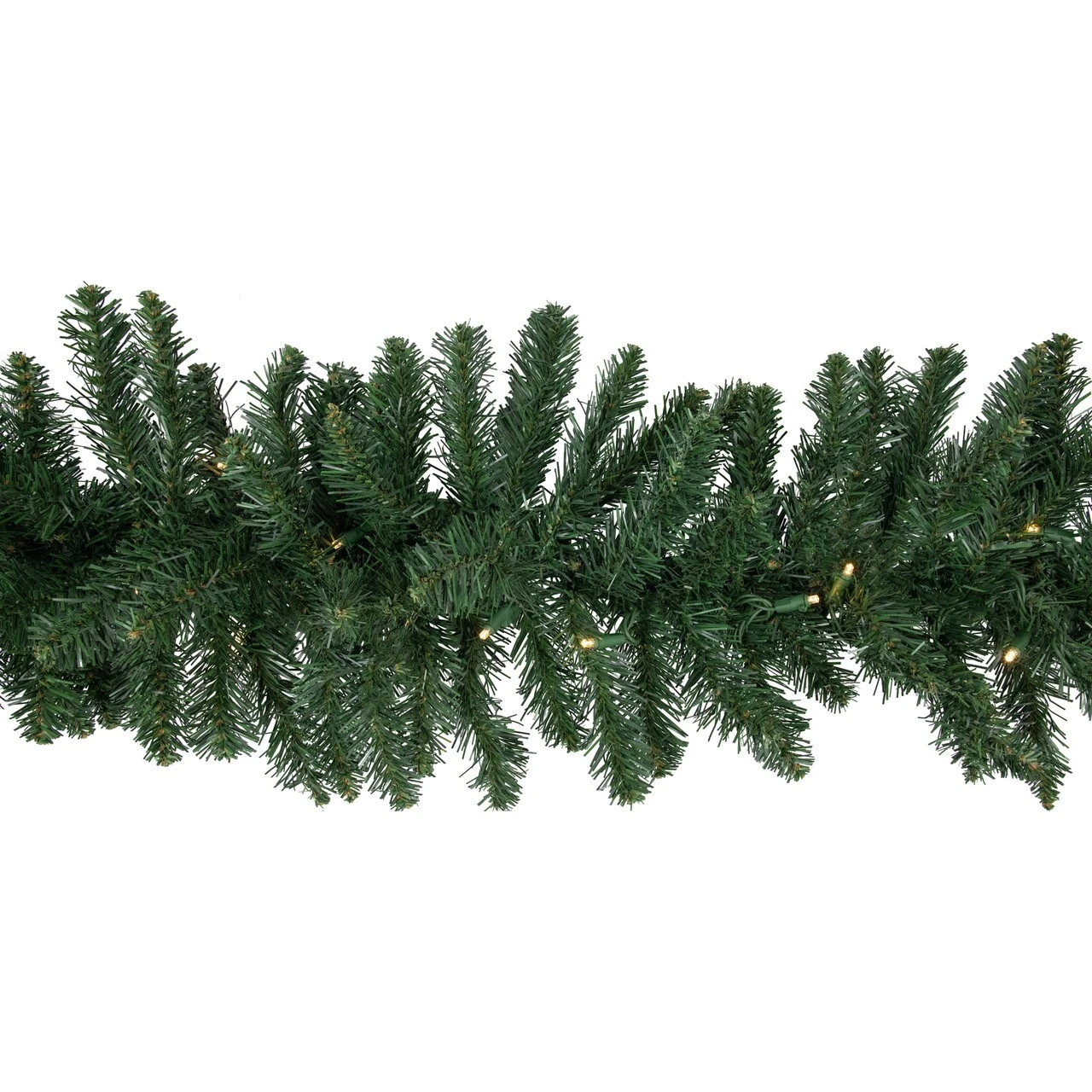 Northlight Pre-Lit Commercial Buffalo Fir Christmas Garland - 50' X 12" - Warm White LED Lights Green 6 Northlight Pre-Lit Commercial Buffalo Fir Christmas Garland - 50' X 12" - Warm White LED Lights Green - Image 4