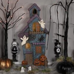 Northlight LED Lighted Haunted House With Ghosts Halloween Decoration - 22.75" Blue 17 Northlight LED Lighted Haunted House With Ghosts Halloween Decoration - 22.75" Blue -Northlight 4611832245525759200 2