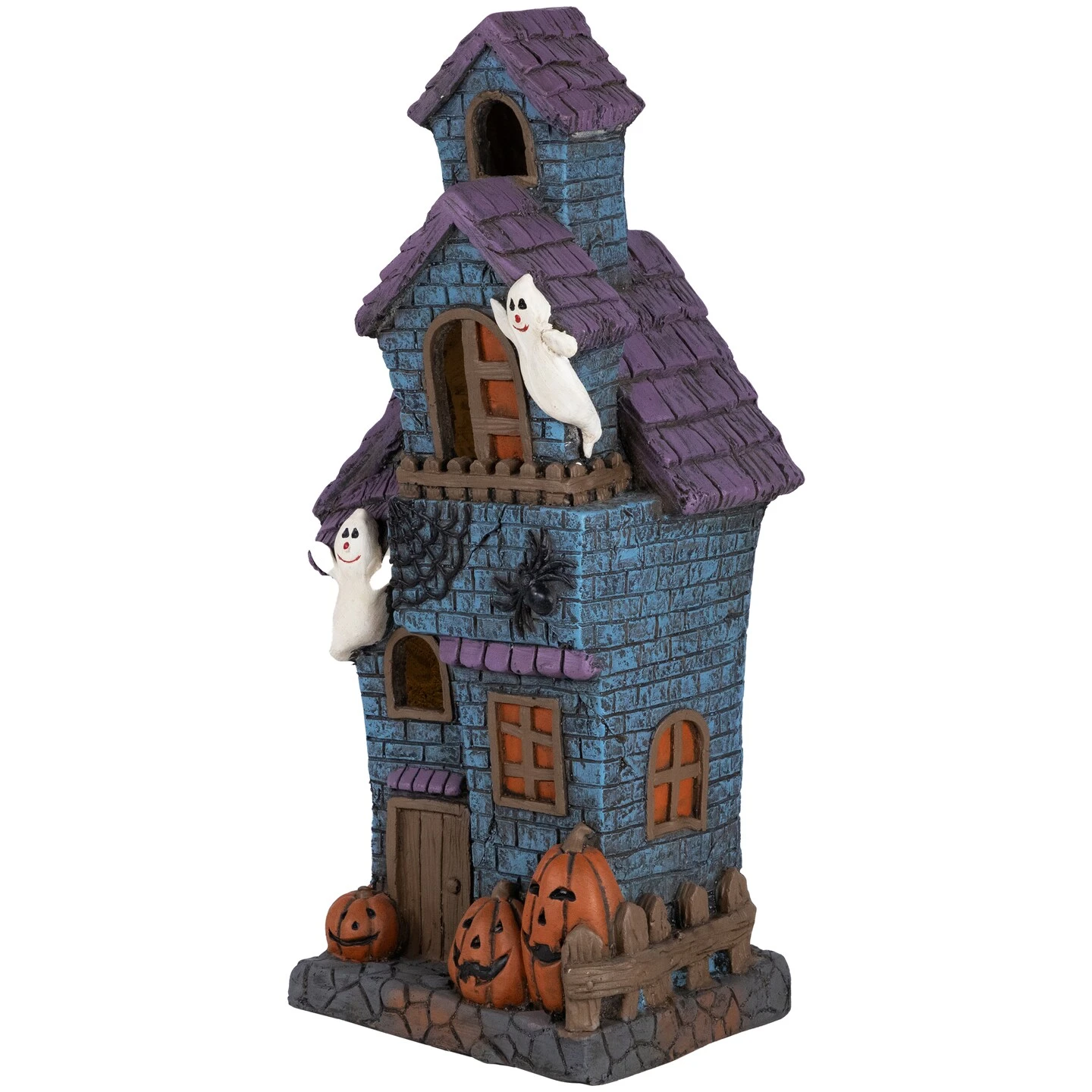 Northlight LED Lighted Haunted House With Ghosts Halloween Decoration - 22.75" Blue 8 Northlight LED Lighted Haunted House With Ghosts Halloween Decoration - 22.75" Blue - Image 6