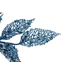 Northlight 37" Glittered Blue Fern Christmas Spray -Northlight 4611832246146319584