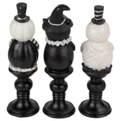 Northlight Pumpkin, Cat And Ghost Halloween Candlestick Decorations - 8.25" - Set Of 3 Black 13 Northlight Pumpkin, Cat And Ghost Halloween Candlestick Decorations - 8.25" - Set Of 3 Black -Northlight 4611832246582527200