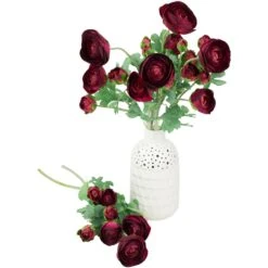 Northlight Real Touch™ Red Ranunculus Artificial Floral Sprays, Set Of 6 - 21" 15 Northlight Real Touch™ Red Ranunculus Artificial Floral Sprays, Set Of 6 - 21" -Northlight 4611832246842574048