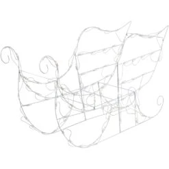 Northlight 48" Lighted Sleigh Outdoor Christmas Decoration White 12 Northlight 48" Lighted Sleigh Outdoor Christmas Decoration White -Northlight 4611832246876128480
