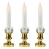 Northlight LED Flickering Window Candles With Timer - 8.5" - White - Set Of 3 1 Northlight LED Flickering Window Candles With Timer - 8.5" - White - Set Of 3 -Northlight 4611841990161068496