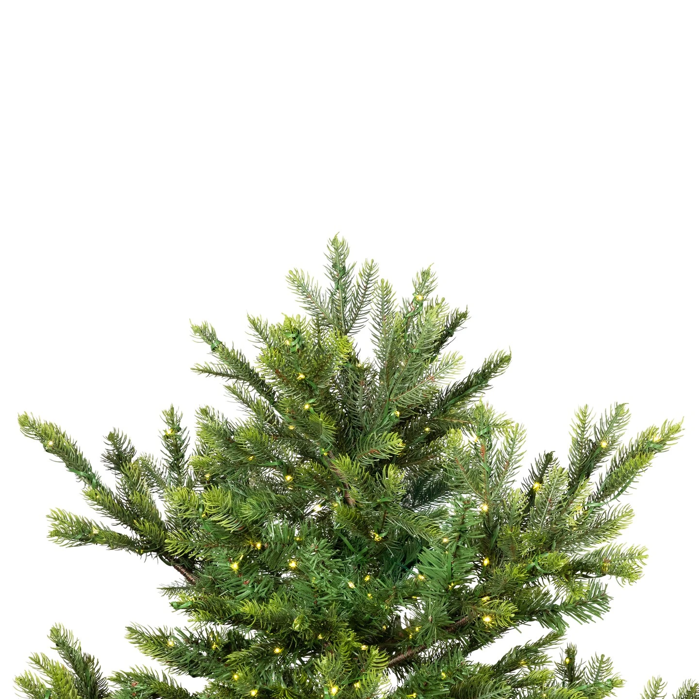 Northlight Real Touch™️ Pre-Lit Full Oregon Noble Fir Artificial Christmas Tree - 6.5' - Warm White LED Lights Green 8 Northlight Real Touch™️ Pre-Lit Full Oregon Noble Fir Artificial Christmas Tree - 6.5' - Warm White LED Lights Green - Image 6